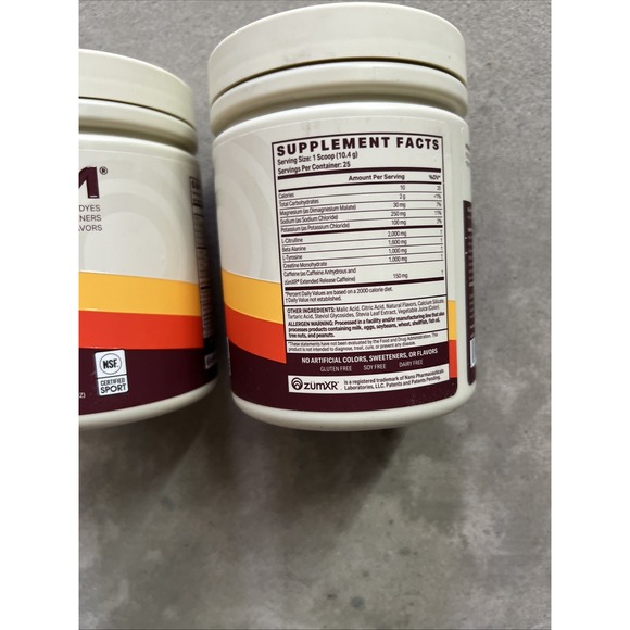 2 Jars Podium Athlete Pre Workout Exp 01/27 Sour Watermelon 50 Servings Total - Picture 2 of 3